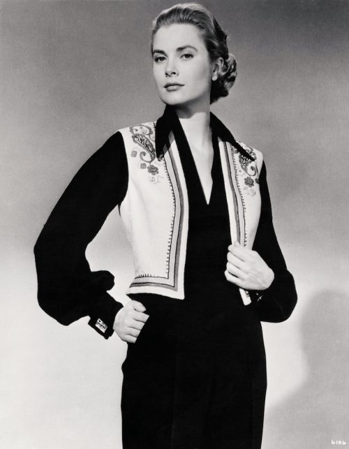 Grace Kelly modeling circa 1950s