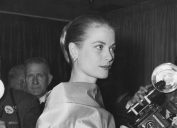 Grace Kelly at the Academy of Motion Picture Arts and Sciences circa 1955