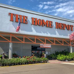 The Home Depot store in Oceanside, California, USA. Home Depot is the largest home improvement retailer and construction service in the USA.