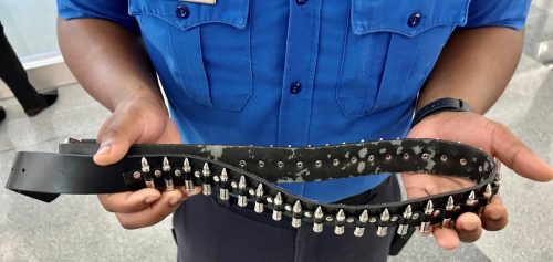 bullet belt confiscated by TSA