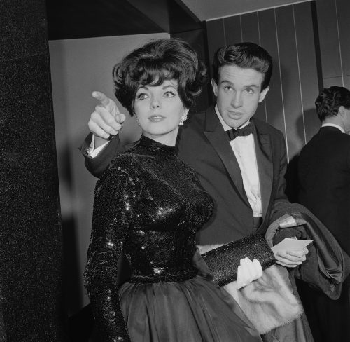 Joan Collins and Warren Beatty in 1961