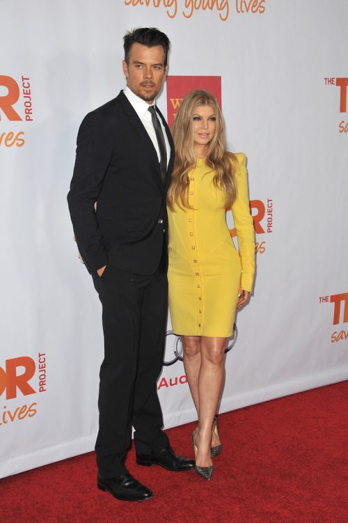 Josh Duhamel and Fergie at the TrevorLIVE gala in 2013