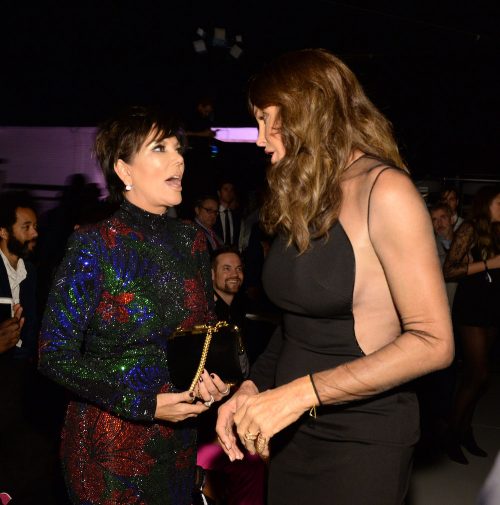 Kris Jenner and Caitlyn Jenner at the 2015 Victoria's Secret Fashion Show