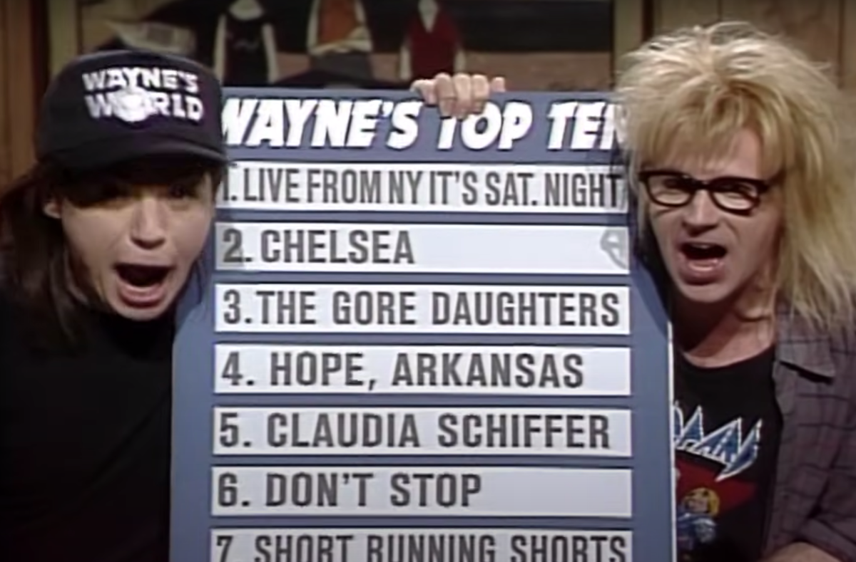 Mike Myers and Dana Carvey on "Saturday Night Live"