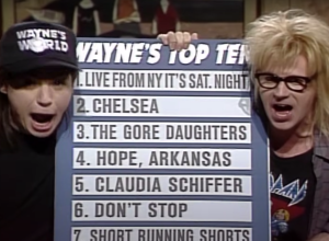 Mike Myers and Dana Carvey on "Saturday Night Live"