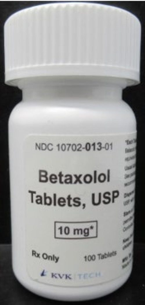 recalled betaxolol tablets