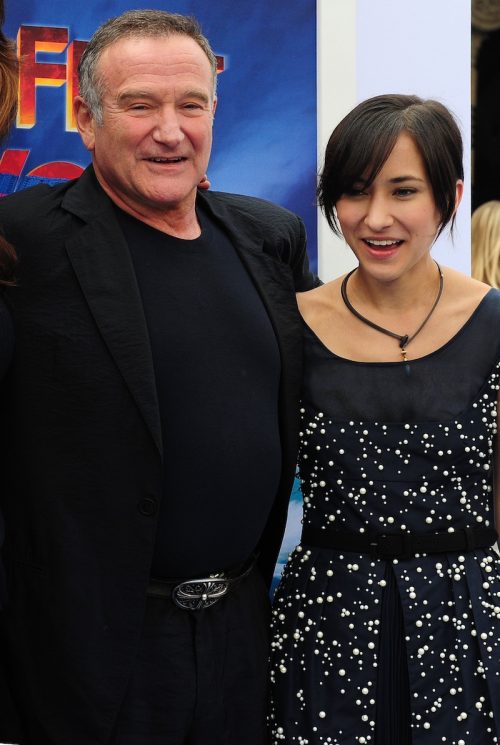 Robin and Zelda Williams at the premiere of "Happy Feet Two" in 2011