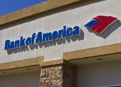 bank of america logo on building