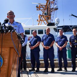 A U.S. Coast Guard press conference about Titan in June 22, 2023