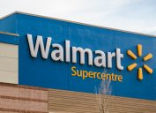 A Walmart sign in front of a store