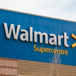 A Walmart sign in front of a store