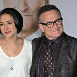 Zelda and Robin Williams at the premiere of "Old Dogs" in 2009