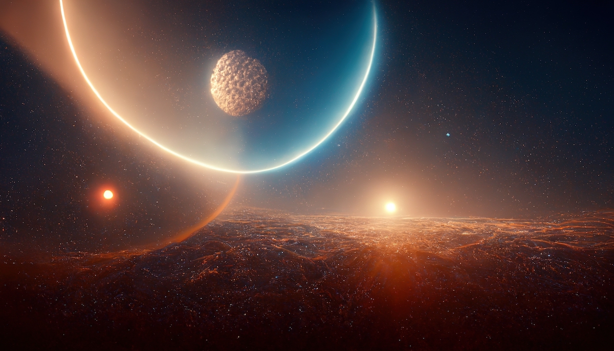 a 3D illustration of Diamond Planets, 55 Cancri-e, Exoplanet