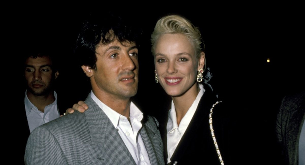 Brigitte Nielsen and Sylvester Stallone in 1986
