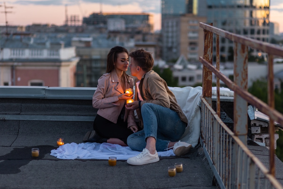 Date on Rooftop