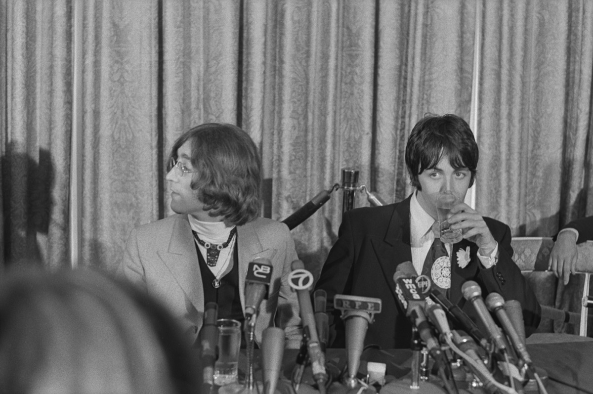John Lennon and Paul McCartney in 1968