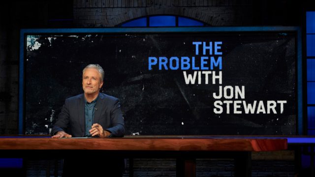 Jon Stewart hosting "The Problem with Jon Stewart"
