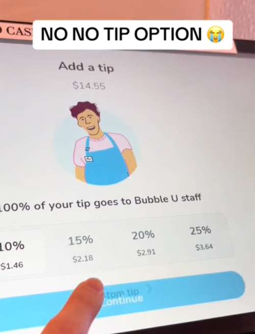 Tipping Screen Bubble U