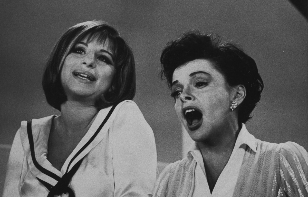 Barbra Streisand and Judy Garland on "The Judy Garland Show" in 1963