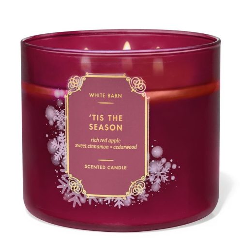 bath and body works 'tis the season candle