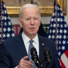 Joe Biden speaking in Washington, DC in March 2023