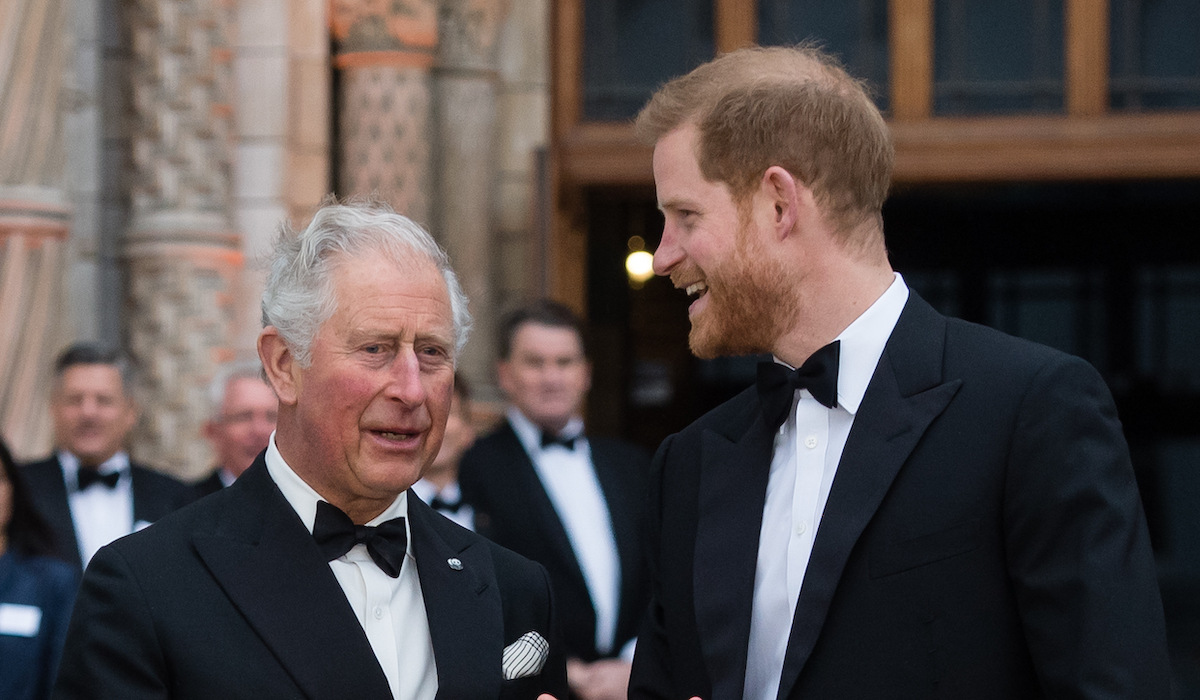 Charles and Harry at the "Our Planet" global premiere in 2019