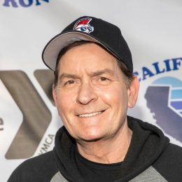 Charlie Sheen at the California Strong Drive-In Movie fundraiser in 2021
