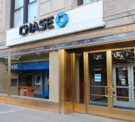 A Chase bank branch on a city street