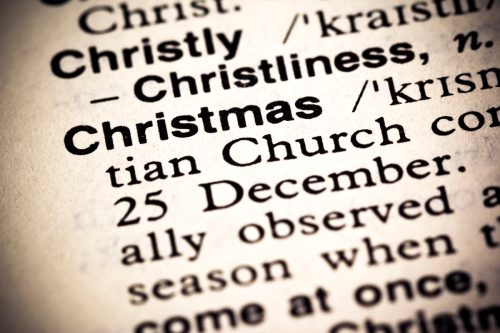 christmas listed in the dictionary