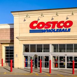 The exterior of a Costco store