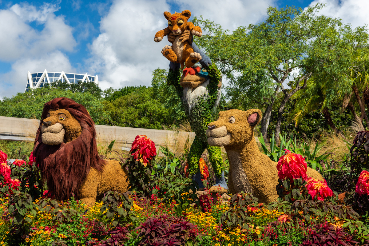 Topiary at Walt Disney Worlds EPCOT Park during the 2023 Flower and Garden Festival.