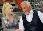 Dolly Parton and Kenny Rogers backstage at Kenny Rogers: The First 50 Years in 2010