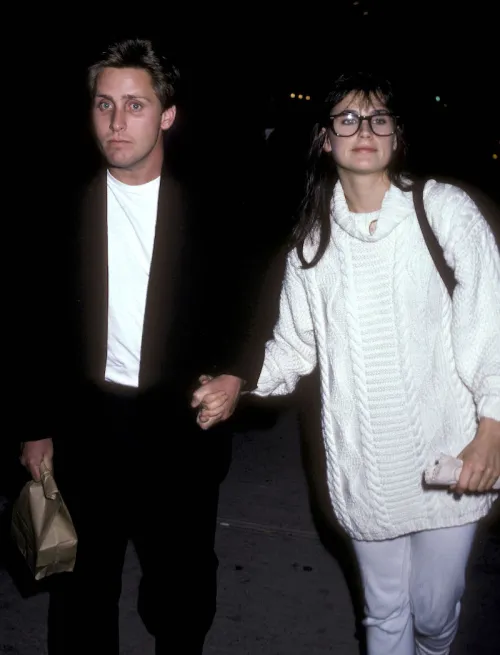 Emilio Estevez and Demi Moore at "The Early Girl" Off-Broadway Preview in 1986