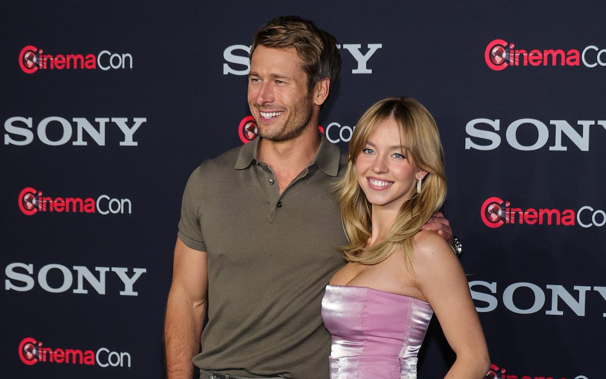 Glen Powell and Sydney Sweeney at CinemaCon 2023