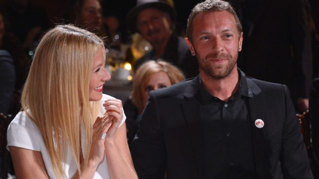 Gwyneth Paltrow and Chris Martin at the Sean Penn & Friends HELP HAITI HOME Gala in 2014