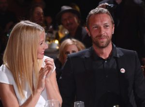 Gwyneth Paltrow and Chris Martin at the Sean Penn & Friends HELP HAITI HOME Gala in 2014