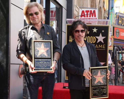 Daryl Hall and John Oates at their Hollywood Walk of Fame Star Ceremony in 2016