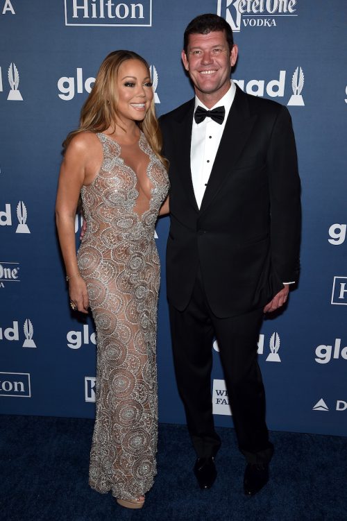 Mariah Carey and James Packer at the 2016 GLAAD Media Awards