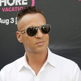 Mike Sorrentino at the premiere of "Jersey Shore: Family Vacation" in 2023