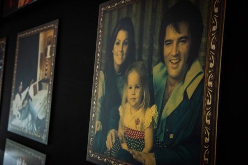 London, England, UK - October 19, 2023: Elvis Presley family photos, displayed at the Direct from Graceland: Elvis exhibition which is held at the Arches London Bridge