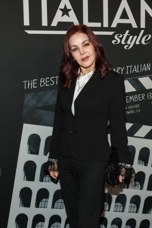 LOS ANGELES, USA - NOVEMBER 13, 2018: Actress Priscilla Presley attends Cinema Italian Style'18 Opening Night Gala in Egyptian Theater on November 13, 2018 in Los Angeles.