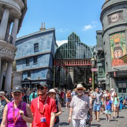 People exploring Disney World in Orlando Florida