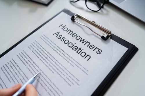 signing homeowners association policy