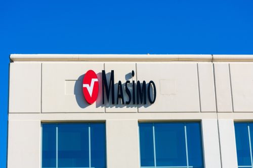 masimo sign and logo at california headquarters