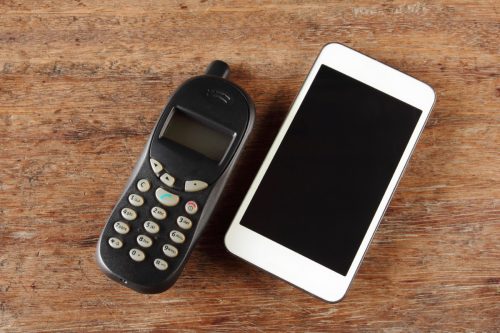 old and new cell phones