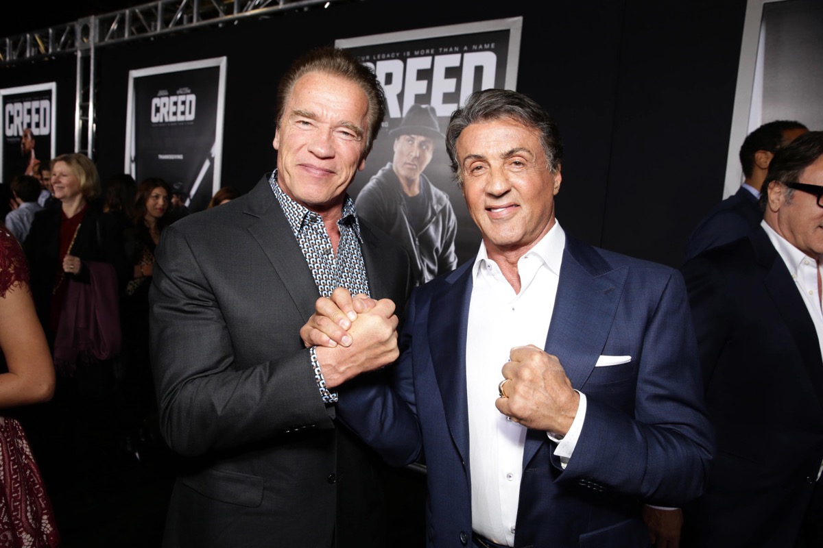 Arnold Schwarzenegger and Sylvester Stallone in 2015