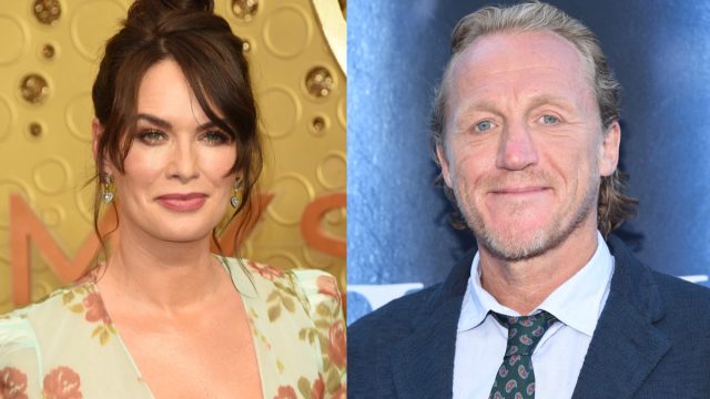Lena Headey in 2019 and Jerome Flynn in 2017