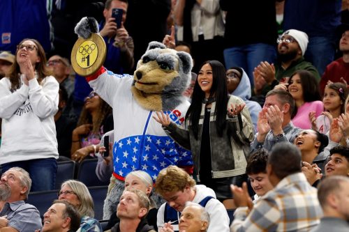 Minnesota Timberwolves Mascot and Fan