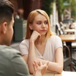 Woman Bored on First Date