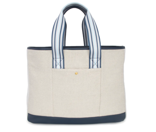 Product shot of Brouk & Co's Capri Everyday Stripe tote bag